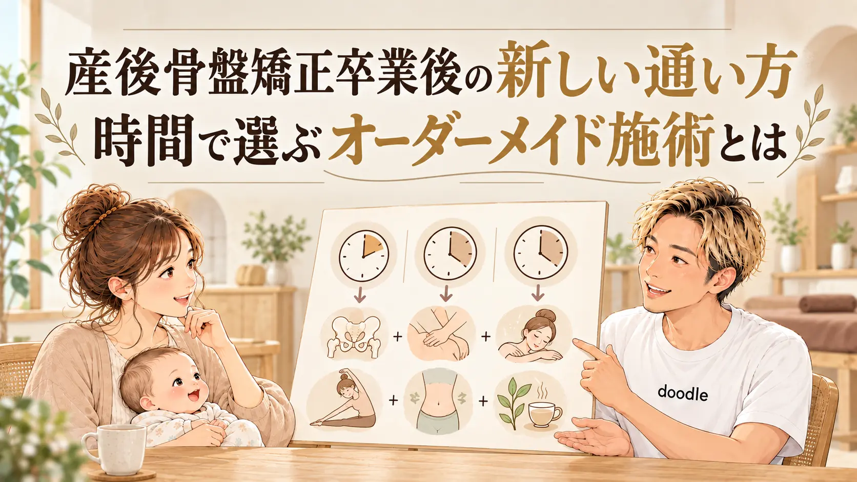 産後骨盤矯正卒業後の新しい通い方｜オーダーメイド施術とは